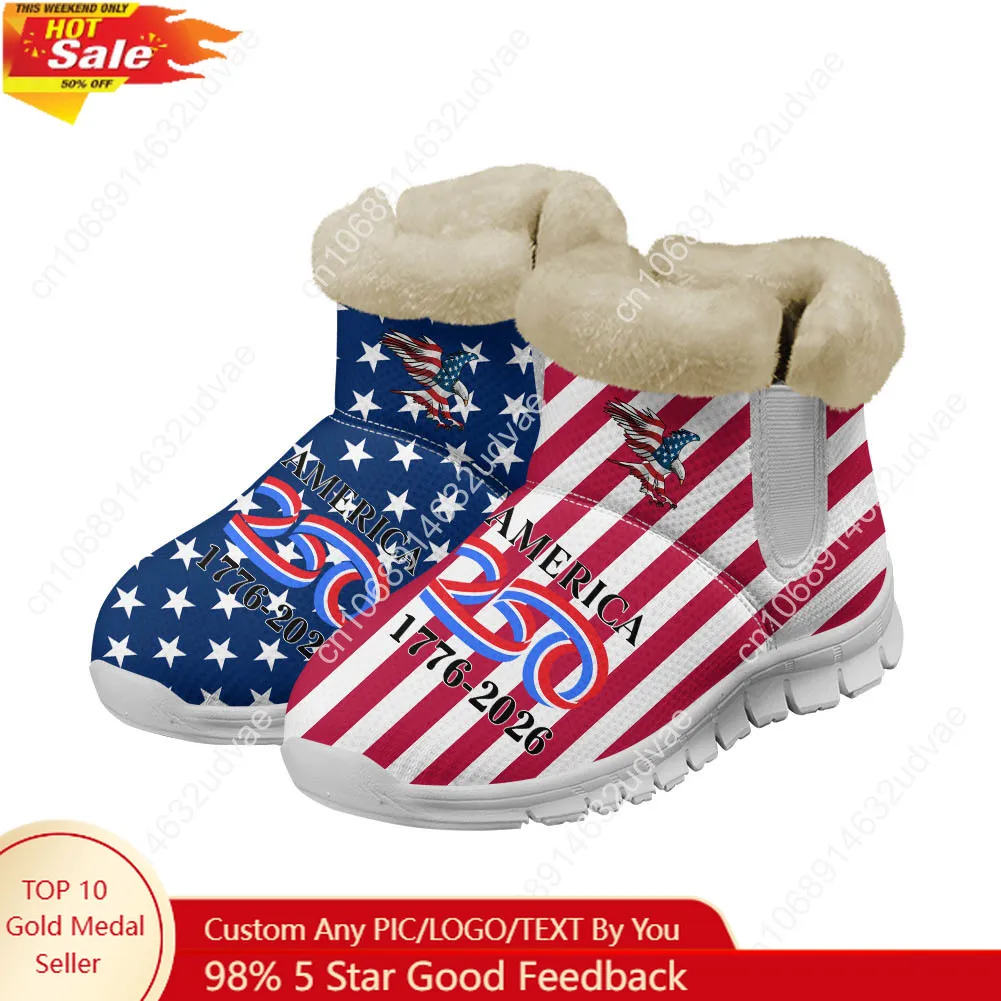 Women Shoes Sneakers - Amerika 250. Yıldönümü 1776-2026 Peluş Ayakkabı