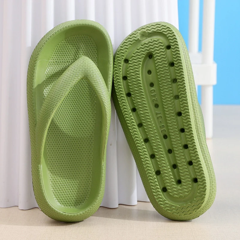 Women'S Shoes To Men'S Size - Kaymaz Platform Parmak Arası Terlikler Kadın