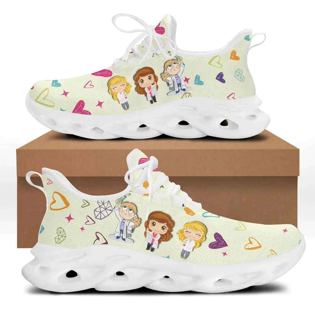 Women Shoes Sneakers - Sevimli Karikatür Doktor Hemşire Ayakkabıları Kadınlar