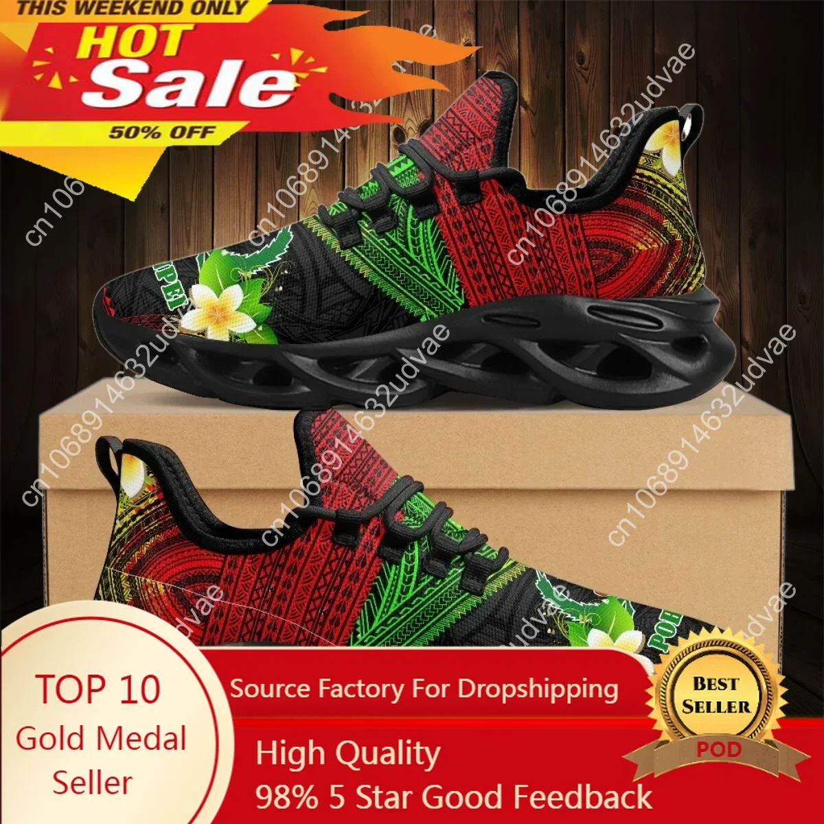 Women Shoes Tennis - Polinezya Pohnpei Plumeria Tasarım Bayanlar Yastık
