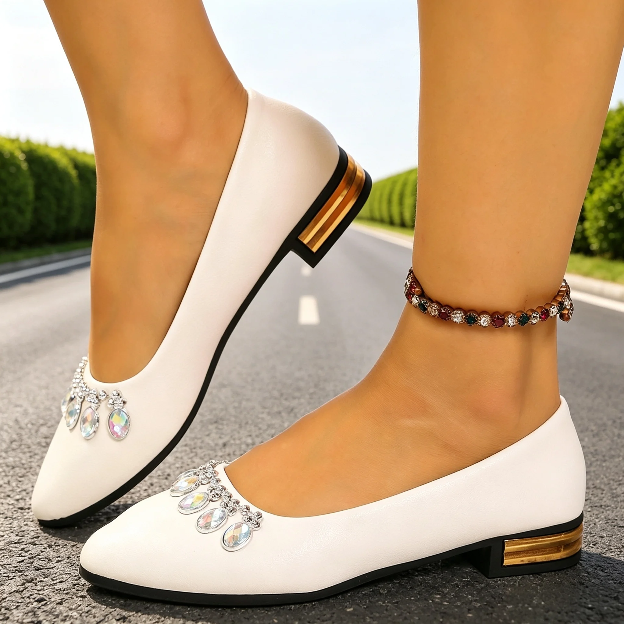 Women Shoes Size - Kadın Düz Ayakkabılar Sivri Burun Bale