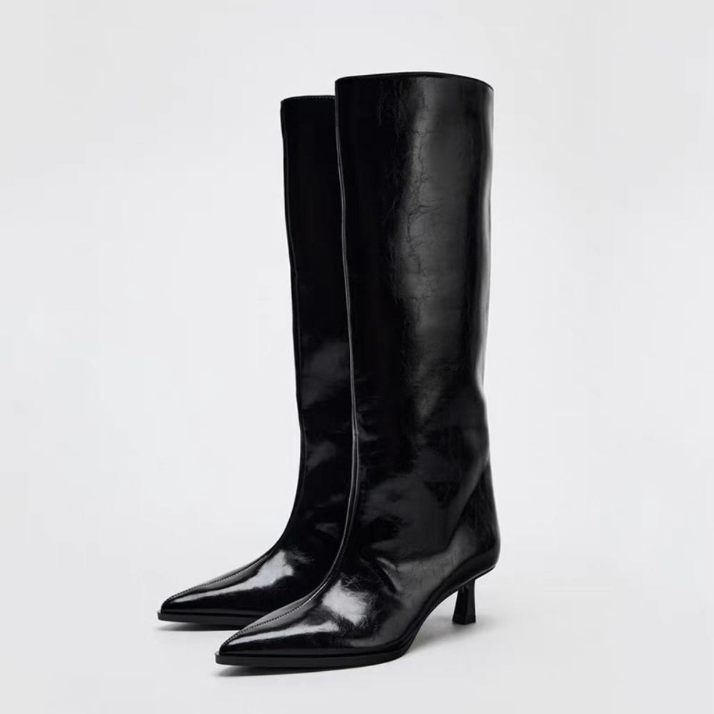Women'S Shoes For Fall - 2026 Geniş Konçlu Sivri Burun Topuklu