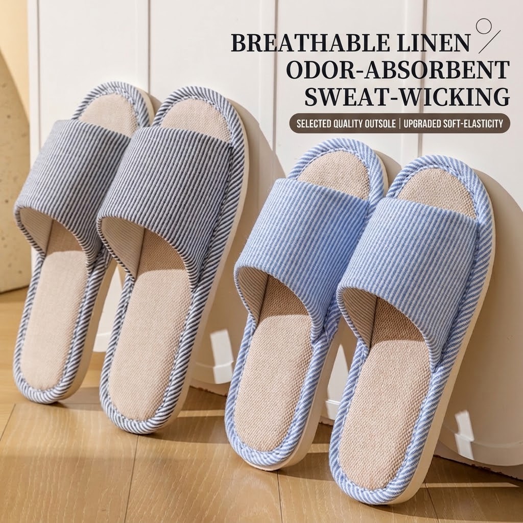 Women'S Shoes To Men'S Size - Nefes Alabilen Keten Terlik Kadın Erkek