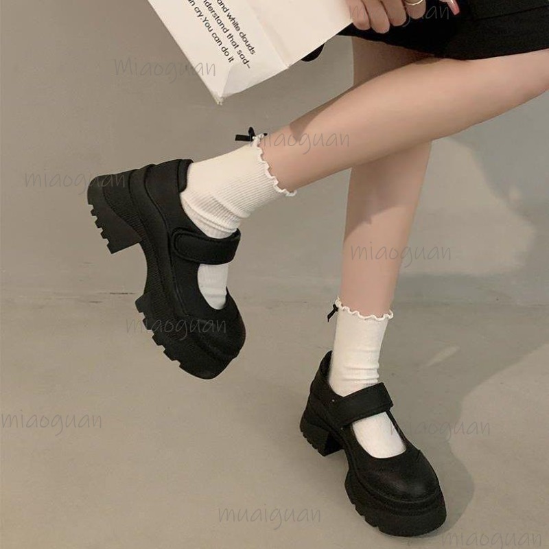 Siyah Retro Yükseltme Kalın Al - Women'S Shoes Loafers Black incelemesi ve fiyatı