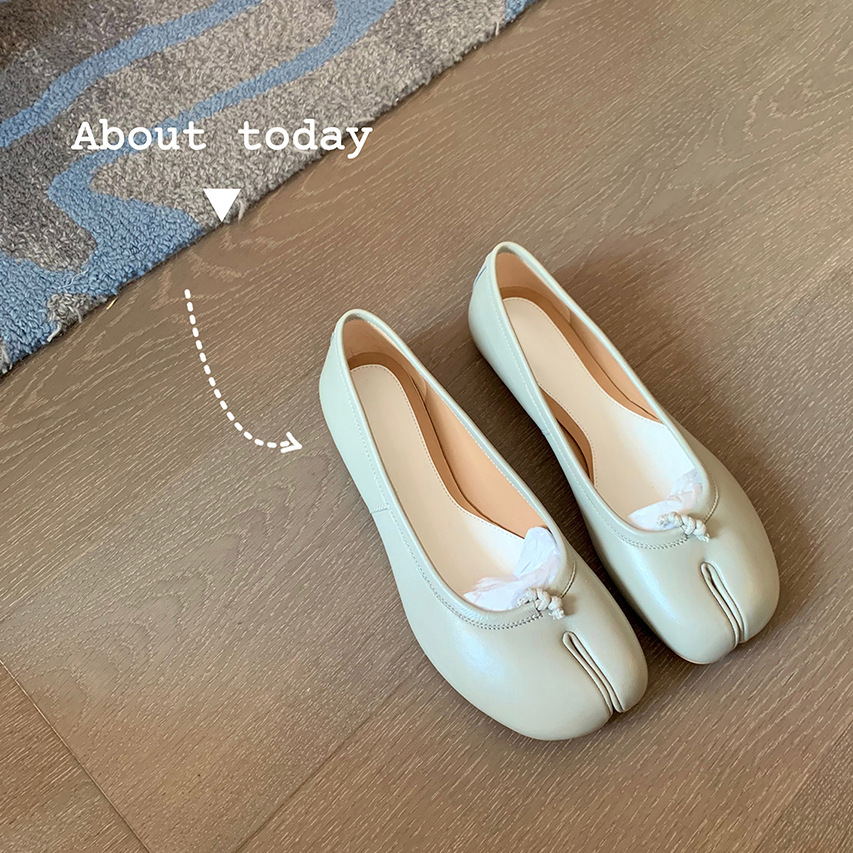 Siyah Bale Daireler Bölünmüş T - Women'S Shoes Loafers Black incelemesi ve fiyatı
