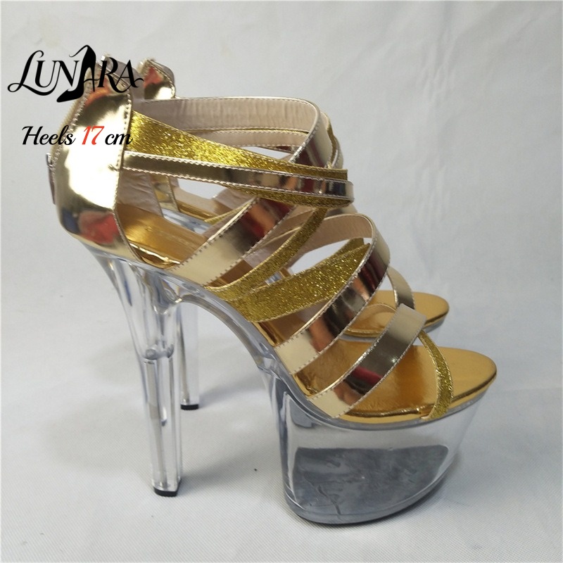 17cm/7 İnç Altın Metalik Askıl - Strappy Heeled Sandals incelemesi ve fiyatı