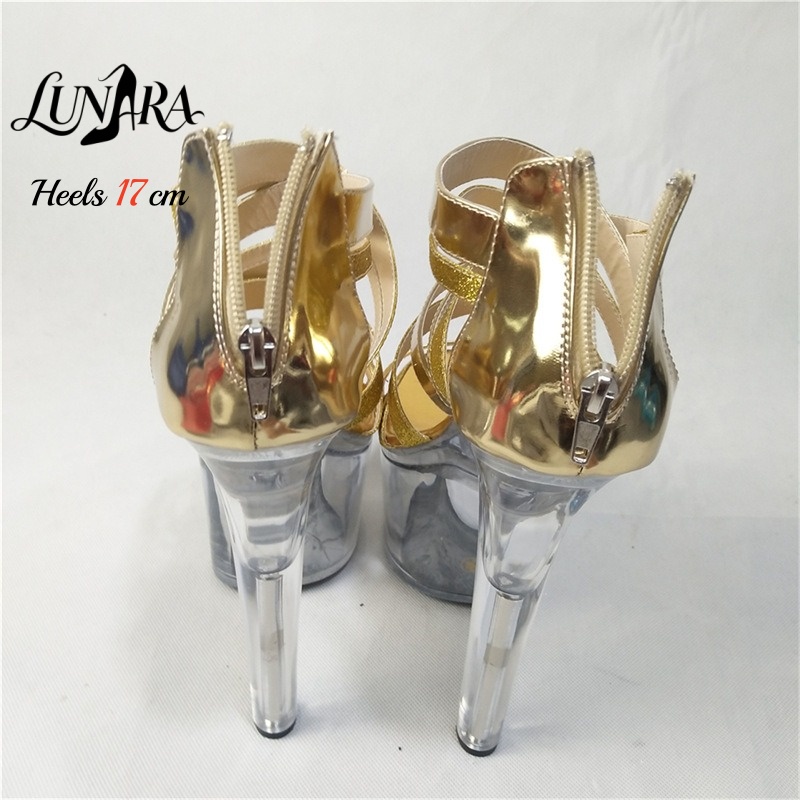 17cm/7 İnç Altın Metalik Askıl - Strappy Heeled Sandals incelemesi ve fiyatı
