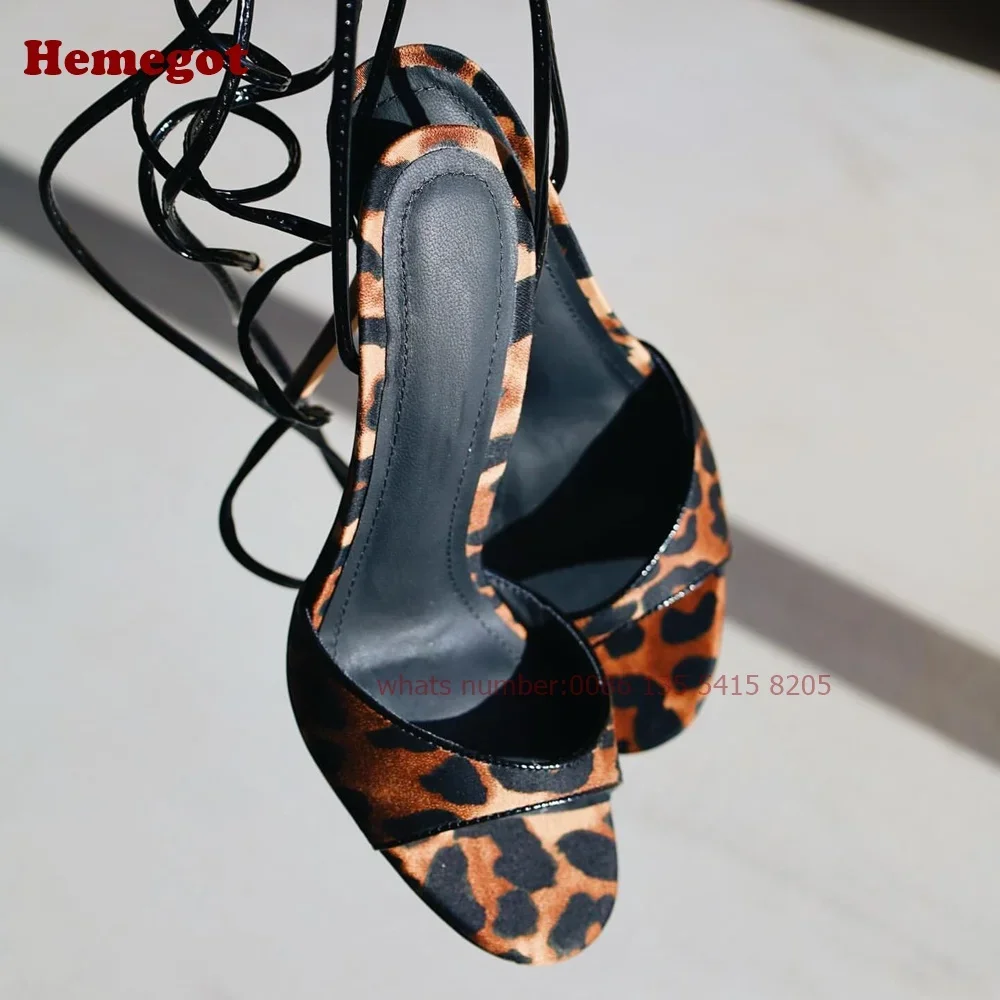 Leopar Desenli Bağcıklı Stilet - Strappy Heeled Sandals incelemesi ve fiyatı