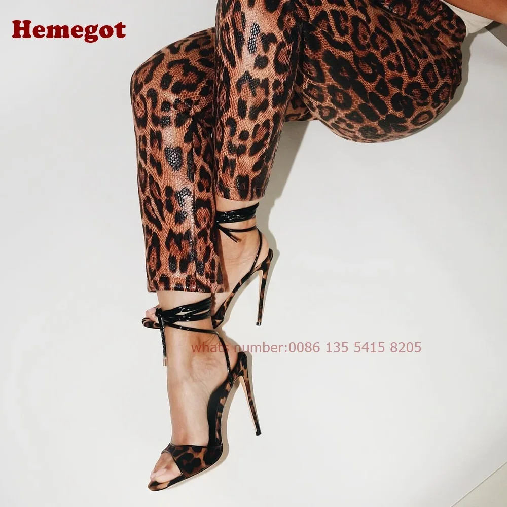 Leopar Desenli Bağcıklı Stilet - Strappy Heeled Sandals incelemesi ve fiyatı
