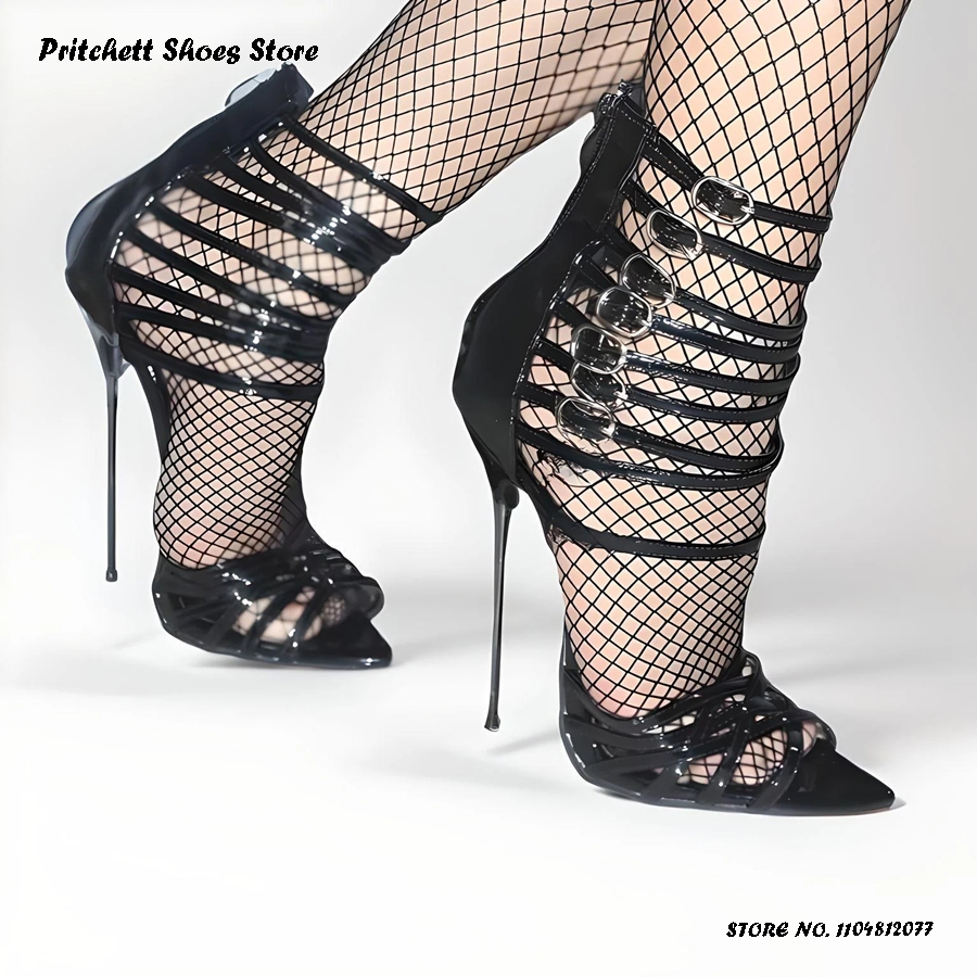 Kadın Rugan Deri Askılı Sandal - Strappy Heeled Sandals incelemesi ve fiyatı