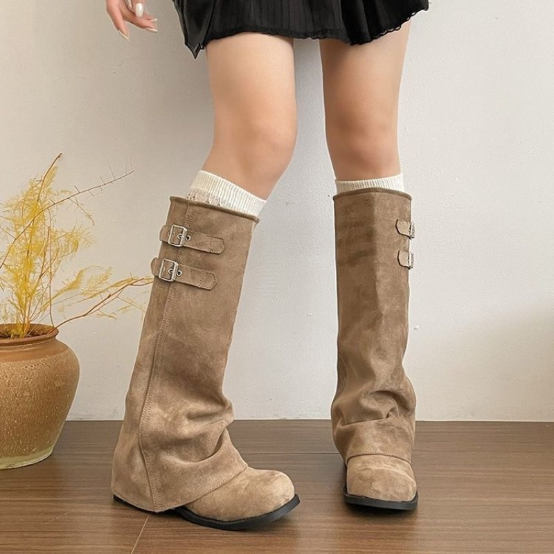 Y2K Kore Tarzı Retro Diz Boyu  - Women'S Shoes Y2K incelemesi ve fiyatı