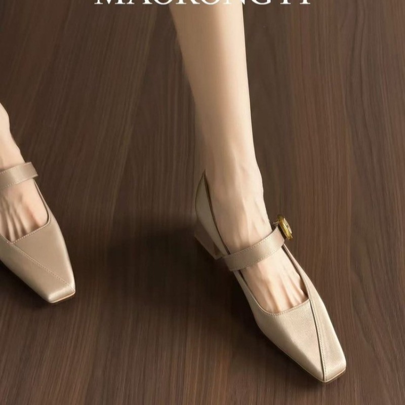 Yeni Ipek Kare Kafa Tek Ayakka - Mary Jane Shoes incelemesi ve fiyatı