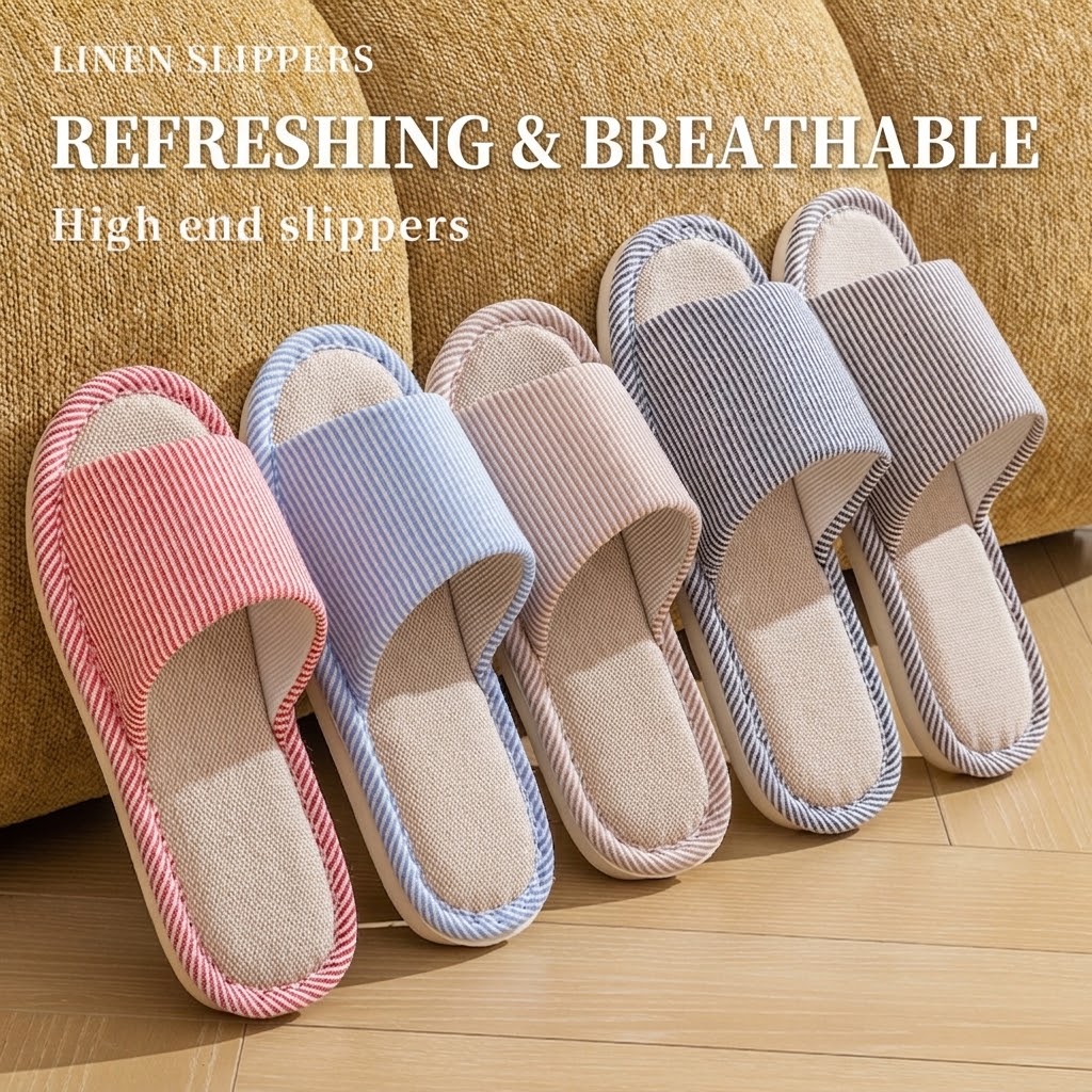 Nefes Alabilen Keten Terlik Ka - Women'S Shoes To Men'S Size incelemesi ve fiyatı