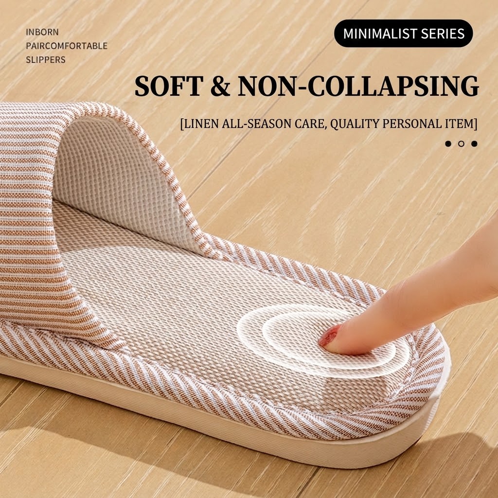 Nefes Alabilen Keten Terlik Ka - Women'S Shoes To Men'S Size incelemesi ve fiyatı