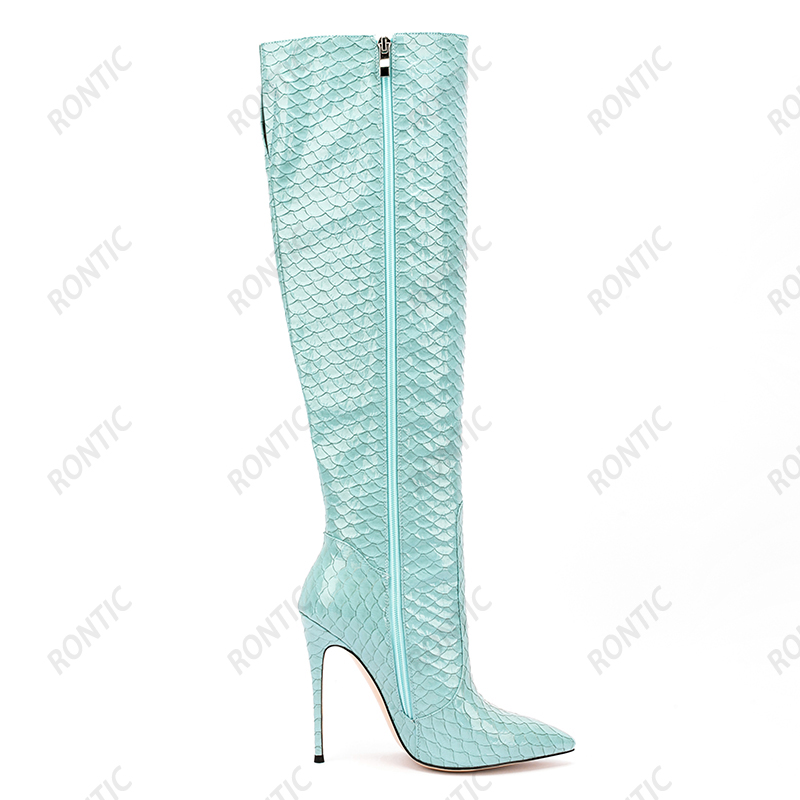 Rontic Kadın Kış Diz Yüksek Çi - Zip Up Boots Short incelemesi ve fiyatı