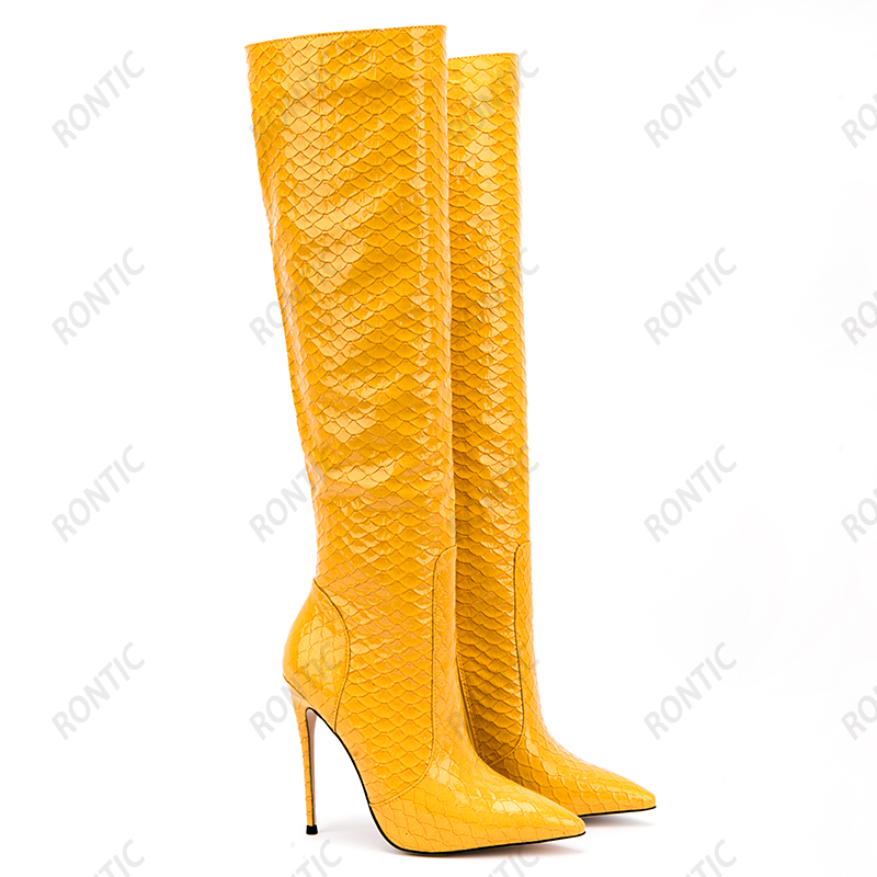 Rontic Kadın Kış Diz Yüksek Çi - Zip Up Boots Short incelemesi ve fiyatı